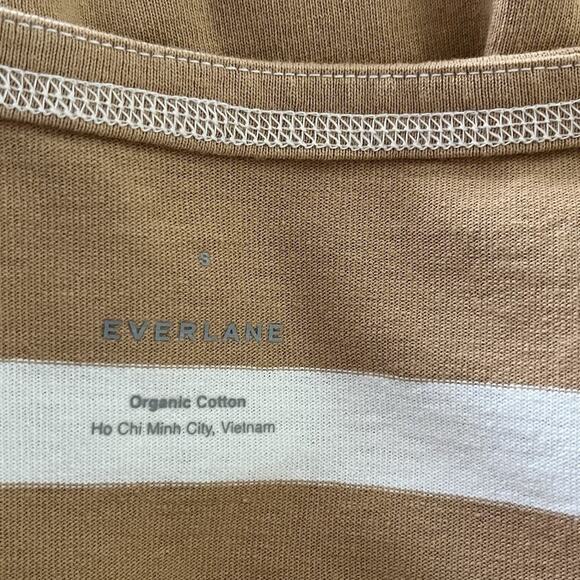 Everlane The Oversized Mariner Stripe Shift Dress Size S Neutral Organic Cotton - Picture 5 of 8